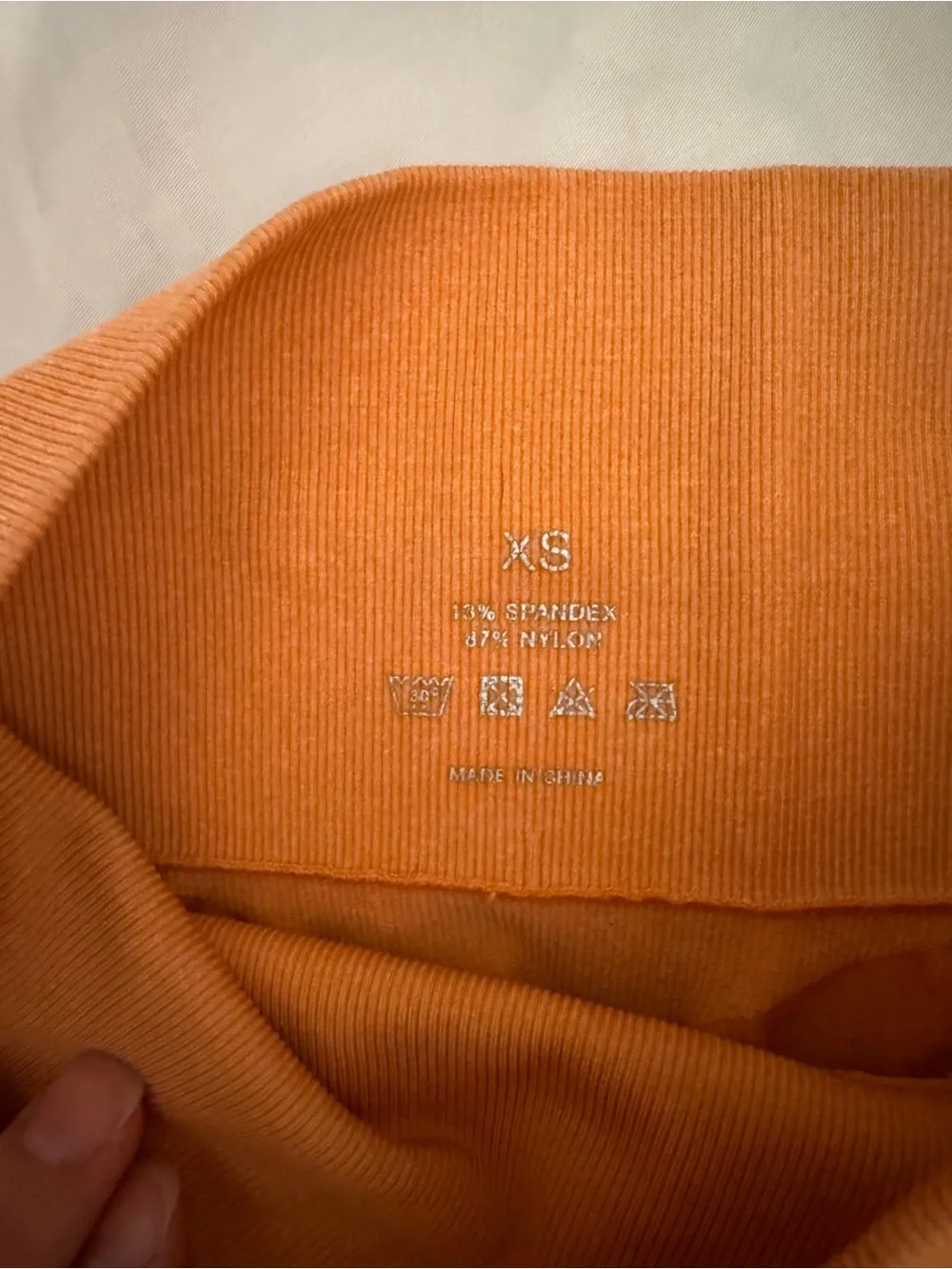 NVGTN Women’s High-Rise Orange Bike Shorts